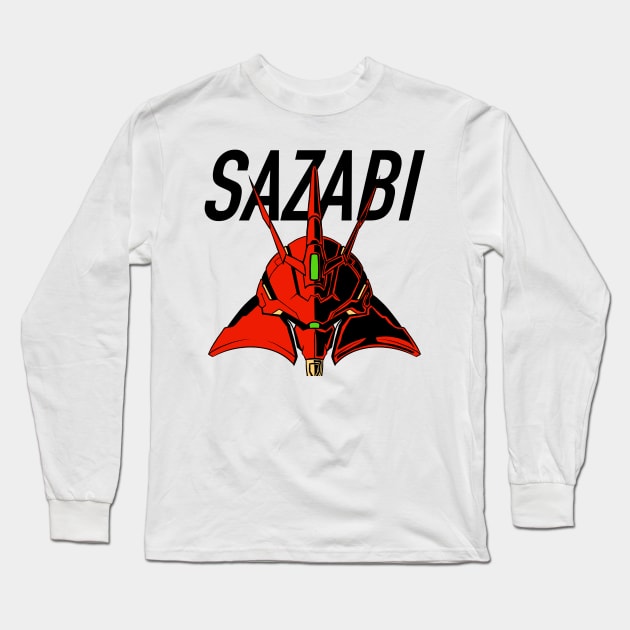 Sazabi Gundam Long Sleeve T-Shirt by feringrh